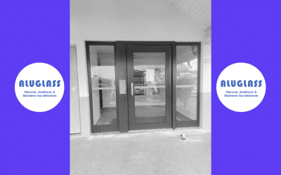 Rénovation des halls d’entrée à Alby-sur-Chéran : installation de portes Cibox en acier